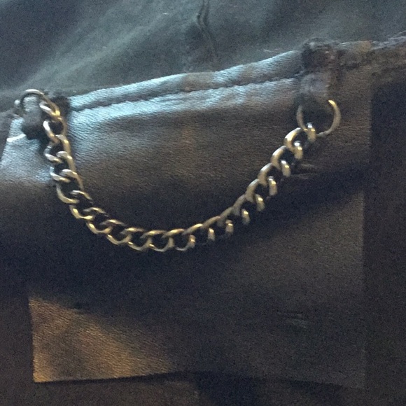 Sabina Black Drape Cardi Leather Jacket - Picture 8 of 8